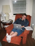 Nov 3: Geoff takes a leisurely 15-second nap in between grading papers