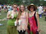 Apr 25: Three smiling ladies at Eeyores